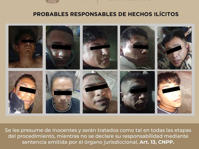 Luego del enfrentamiento, 10 personas relacionadas a delitos graves fueron detenidas