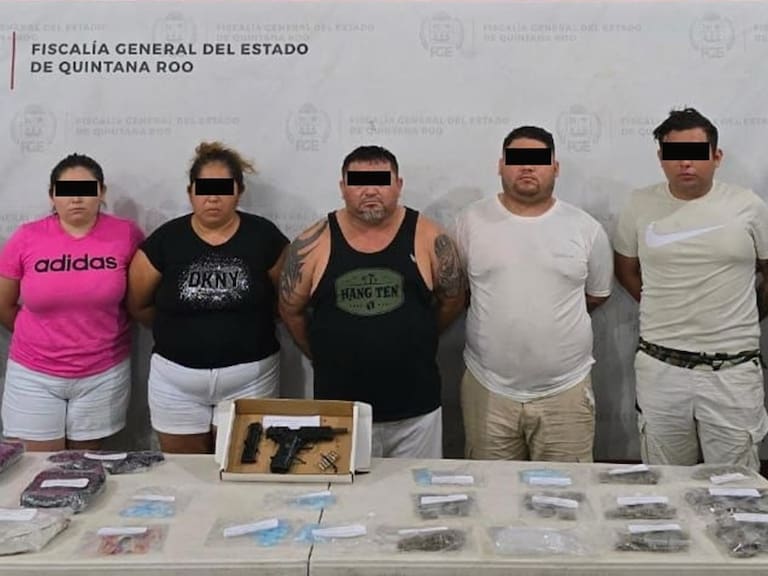Raúl "N" y cuatro de sus cómplices, todos presuntos miembros del cártel de "El Güero Palma" fueron detenidos en Quintana Roo.