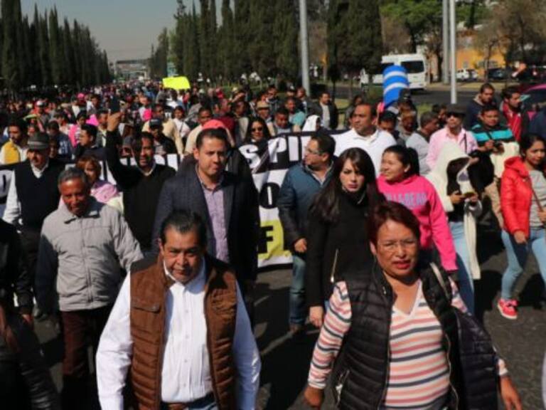 Protestan alcaldes del PRD por presupuesto para municipios del país
