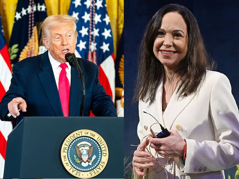 Este jueves se reune Donadl Trump, presidente de Estados Unidos con María Corina Machado, líder opositora en Venezuela y Premio Nobel de la Paz,