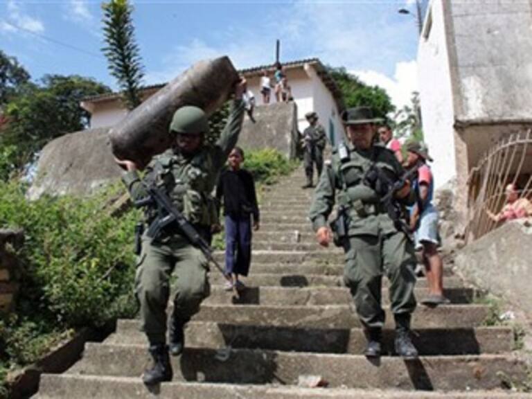 Decomisa ejército colombiano más de media tonelada de explosivos a las FARC