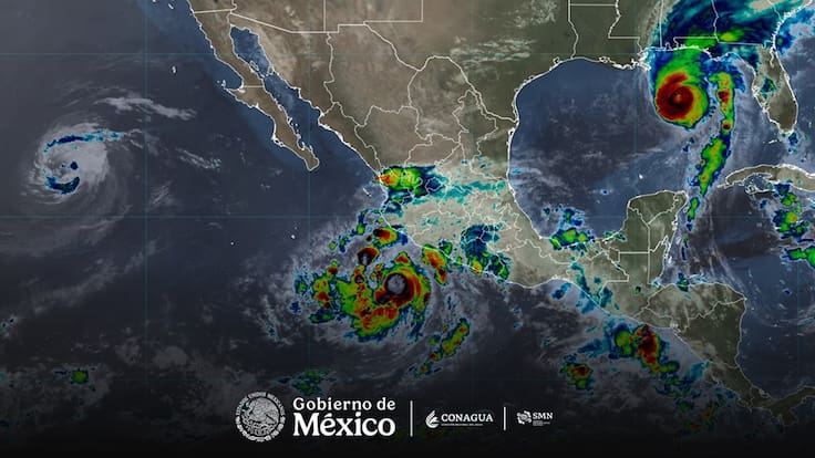 Huracán Simón podría llegar a categoría 4 en Jalisco y Colima pide Sheinbaum estar atentos