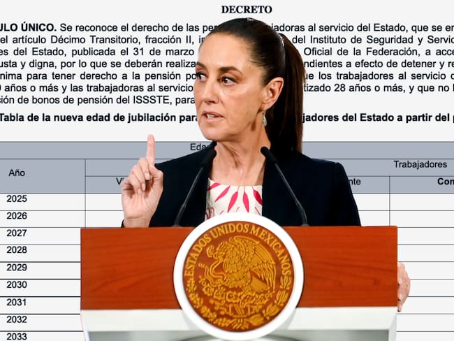 Nuevas edades de jubilación ISSSTE: así cambia la tabla de retiro con el decreto de Sheinbaum