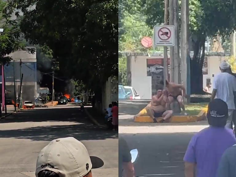 Habitantes también prendieron fuego a patrullas