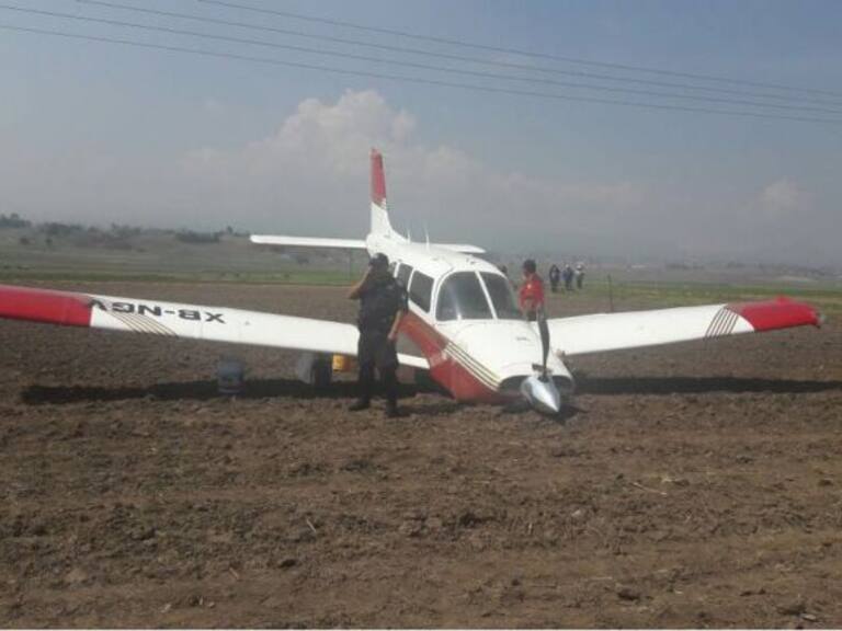 Aeronave aterriza de emergencia en Toluca