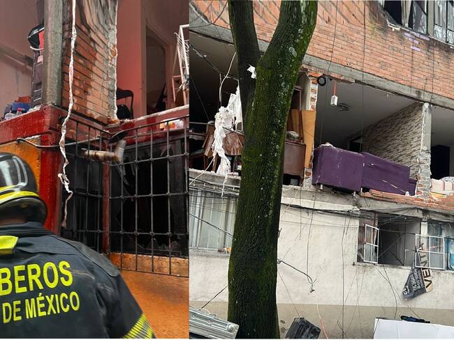 Explosión en alcaldía Benito Juárez deja siete heridos y daños en varios departamentos