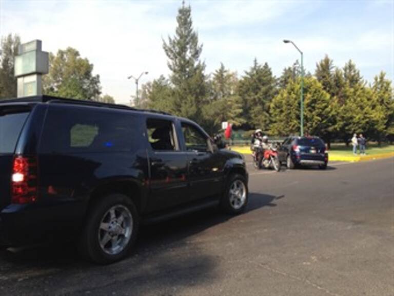 Llega Calderón a San Lázaro