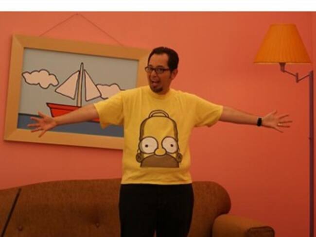Álvaro Cueva celebra el aniversario de Los Simpsons