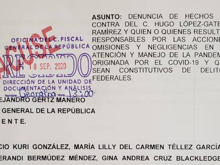 Senadores PAN denuncian a López Gatell por homicidio, lesiones y sabotaje