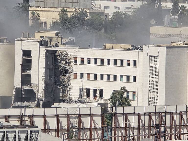 El centro de la capital Siria fue atacado este miércoles por las Fuerzas De Israel.