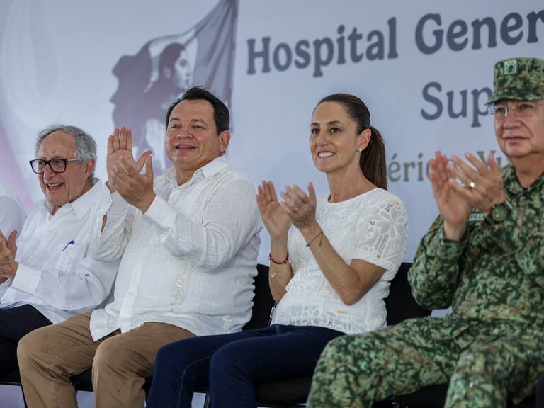Supervisan Sheinbaum y Díaz Mena avance del nuevo Hospital O’horán, el más grande del sureste