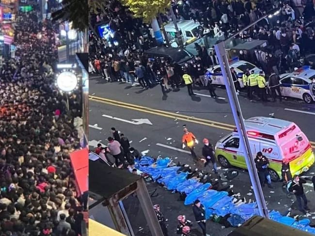 Suman 146 muertos por estampida en fiestas de Halloween en Corea del Sur