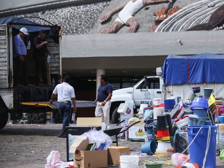 Ayer arribó el segundo envío de ayuda con 25 toneladas de víveres, ropa, agua y medicinas