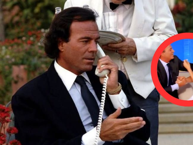 Julio Iglesias besa sin su consentimiento a una presentadora en TV abierta: VIDEO