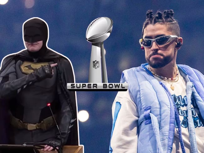 Super Bowl 2026: Hombre disfrazado de Batman protesta por presencia de ICE por show de Bad Bunny