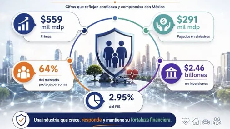 Industria aseguradora mantiene fortaleza financiera durante primer semestre de 2026