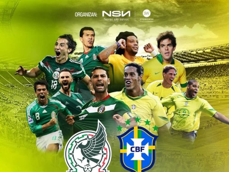 México vs Brasil amistoso de leyendas en Estadio Banorte