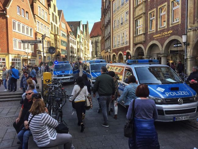 Varios muertos en Münster, Alemania, tras atropello multitudinario