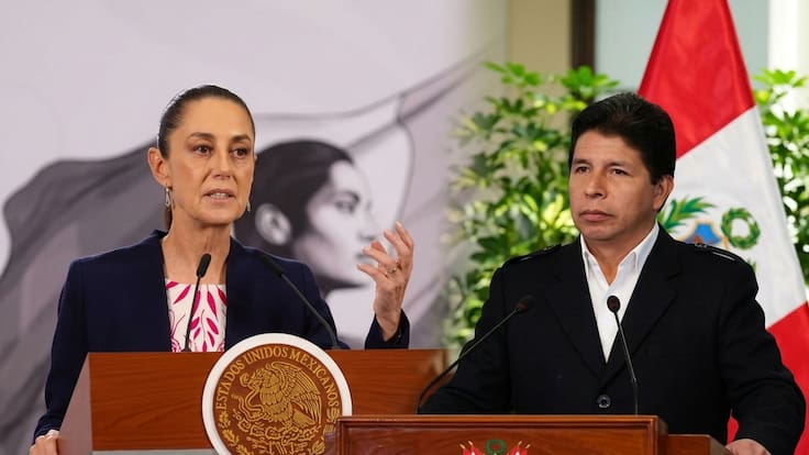 Sheinbaum pide liberar a Pedro Castillo y cuestiona su encarcelamiento en Perú