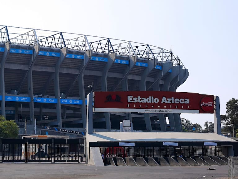 Entrada al Estadio Azteca (Banorte). Getty Images