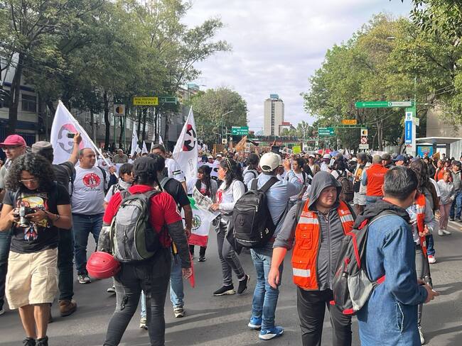 ¡2 de octubre no se olvida! Estudiantes realizan marcha conmemorativa