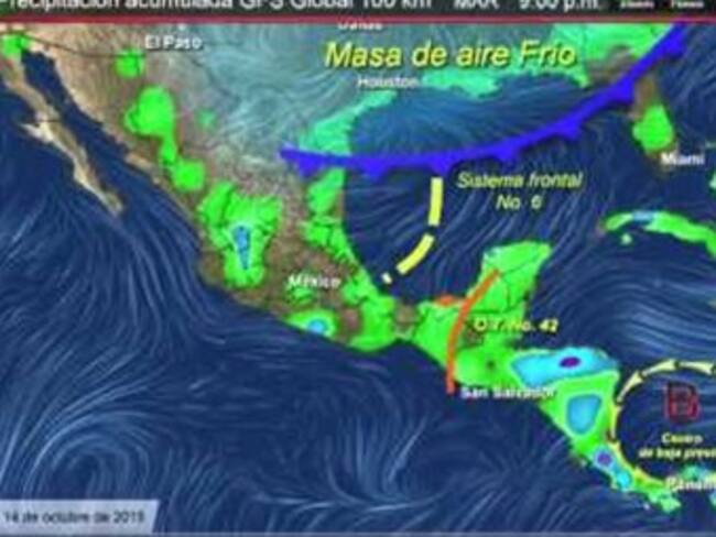 Pronóstico del tiempo del 14 de octubre