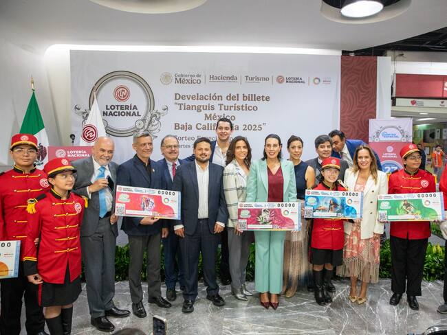 Sectur y Lotería Nacional develan billete conmemorativo del Tianguis Turístico 2025