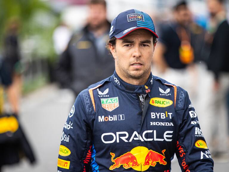 MONTREAL, CANADA - JUNE 8: Sergio Perez of Mexico and Oracle Red Bull Racing   leaving the FIA garage after qualifying ahead of the F1 Grand Prix of Canada at Circuit Gilles Villeneuve on June 8, 2024 in Montreal, Canada.(Photo by Jayce Illman/Getty Images)