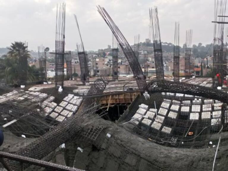 Se desploma obra en construcción en San Juan de los Lagos; hay 8 heridos