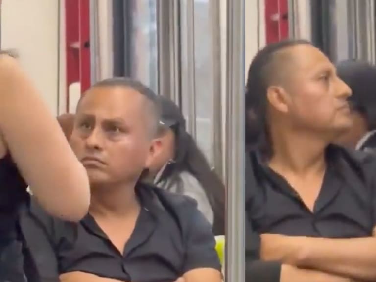 Mx - Hombre insulta a chicas en el vagón exclusivo de mujeres y se niega a bajar de él