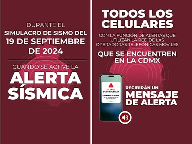 Alerta sísmica llegará a todos los celulares de CDMX por simulacro: Eduardo Clark