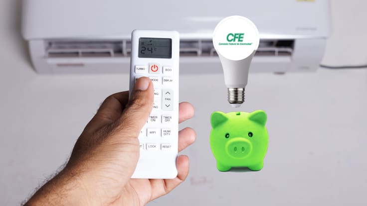 ¿Cómo ahorrar luz con el aire acondicionado? Recomendaciones de la CFE para que tu recibo no se dispare