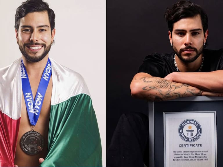 Mx - ¿Quién es David Olvera? El nadador que rompió récord al cruzar de Cozumel a Cancún