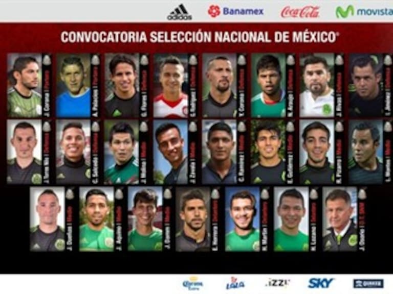 Publican lista de convocados de la Selección Mexicana para enfrentar a Senegal