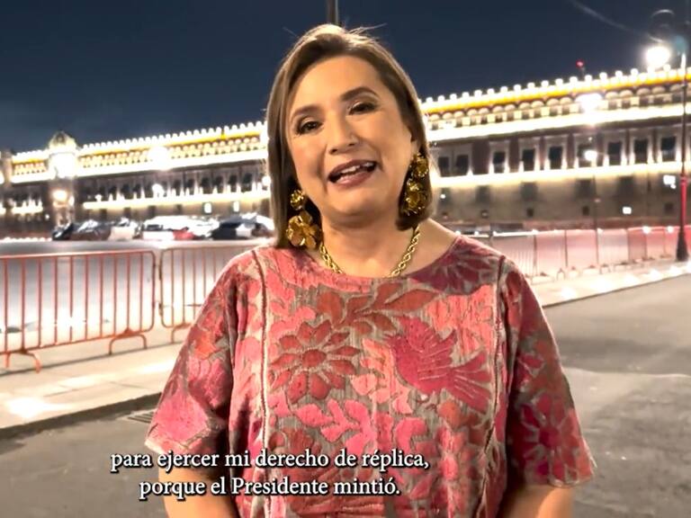 La senadora del PAN envió un mensaje por medio de redes sociales desde las afueras de Palacio Nacional