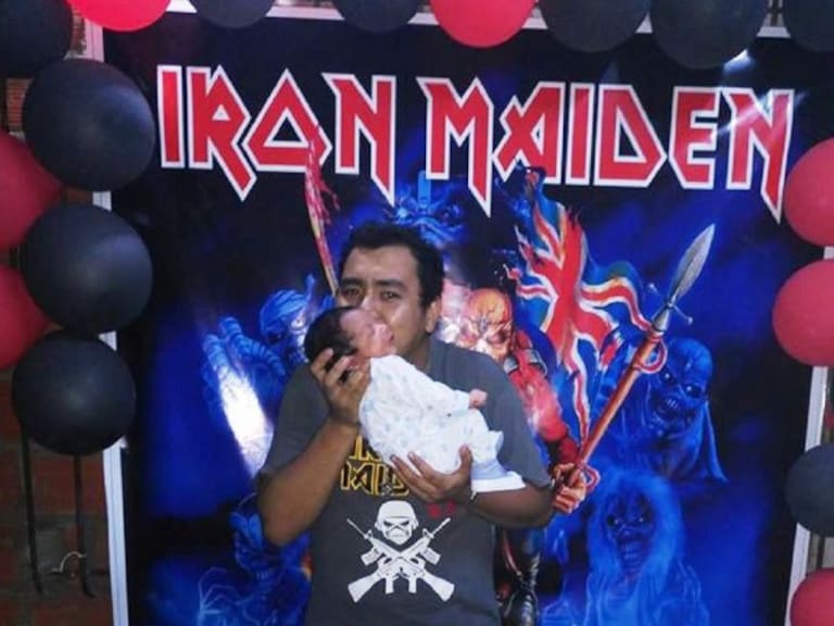 Fanático nombra a su hijo Iron Maiden