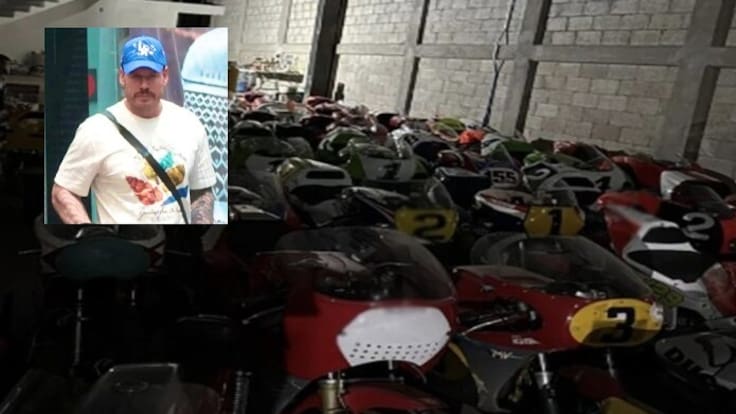 Decomisan 62 motocicletas y droga ligadas a exatleta olímpico buscado por el FBI