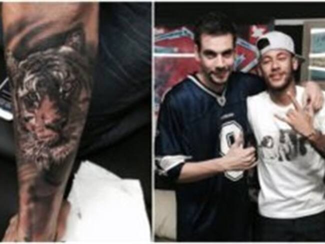Presume Neymar en redes su nuevo tatuaje