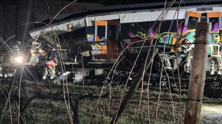 Otro accidente de tren en España: un maquinista murió y hay 37 heridos tras chocar en Gelida, Cataluña