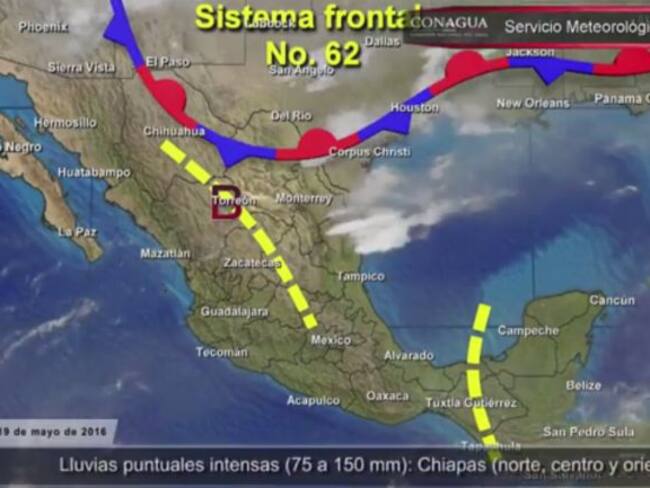 Pronóstico del Tiempo del 19 de mayo