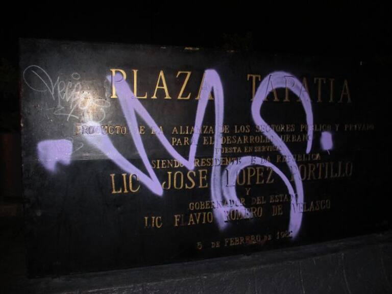 Alfaro pide sanción ejemplar para quienes grafitearon el Teatro Degollado