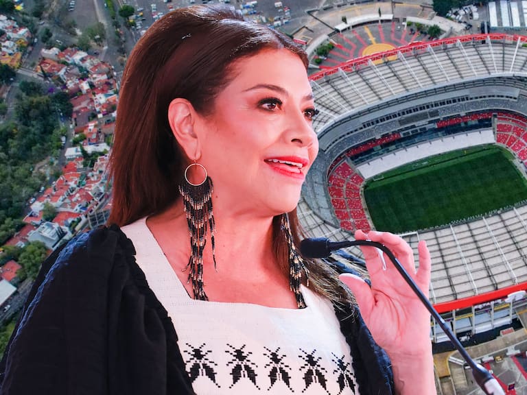 Imagen ilustrativa de Clara Brugada y el Estadio Ciudad de México en el contexto de los cierres viales por el Mundial 2026.