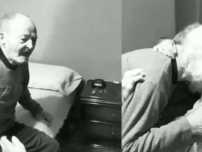 Video: El emotivo reencuentro entre dos abuelitos separados por la pandemia