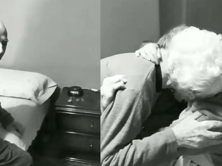Video: El emotivo reencuentro entre dos abuelitos separados por la pandemia