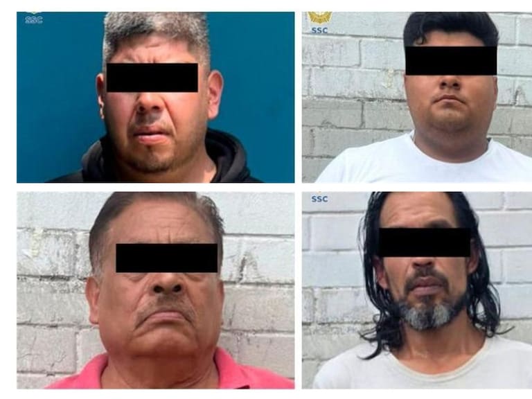 Dos de los cuatro detenidos de entre 21 y 62 años cuentan con antecedentes penales, por delitos diversos, entre ellos allanamiento de morada.