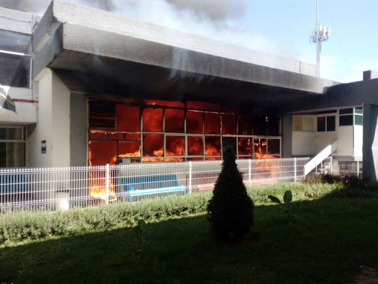 Se incendia gimnasio del CODE
