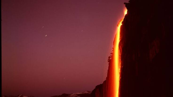 VIDEO: La increíble &quot;Cascada de fuego&quot;, del Parque Yosemite
