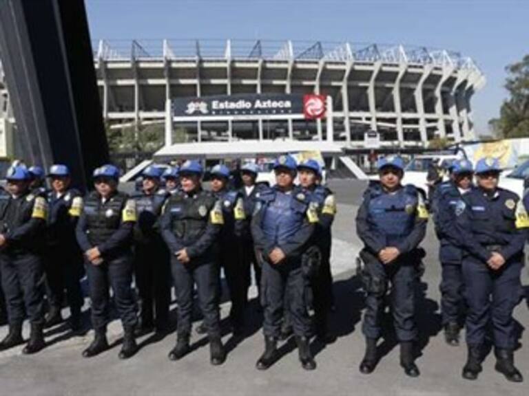 Vigilarán más de mil policías partido en el Azteca