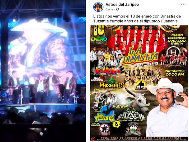 Diputado de Morena celebra cumpleaños con jaripeo y concierto en Morelos