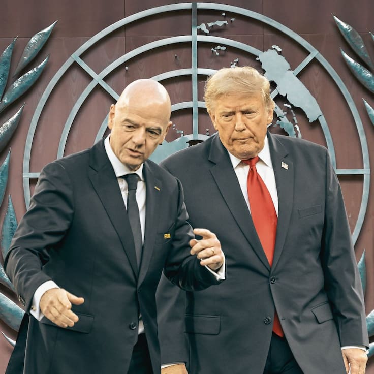 Donald Trump quiere a Infantino dirigiendo a la ONU; así impulsaría su candidatura
